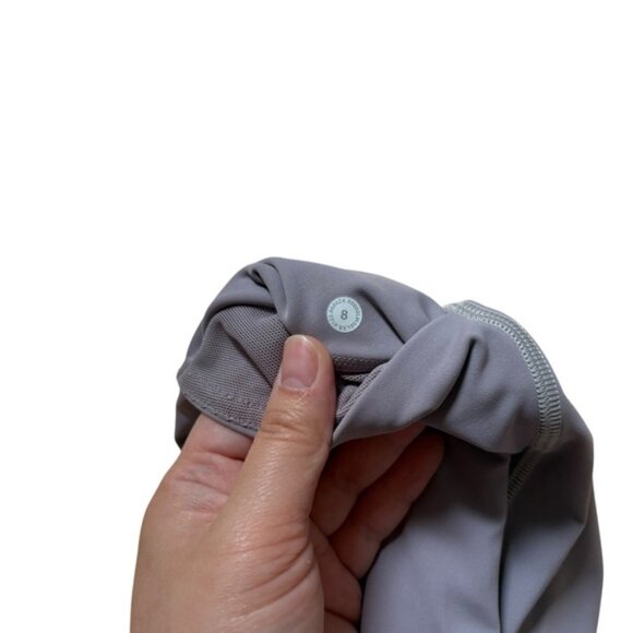 Lululemon Power Thru High Rise Leggings Women 25" Mauve Grey Size 8 - Picture 5 of 6